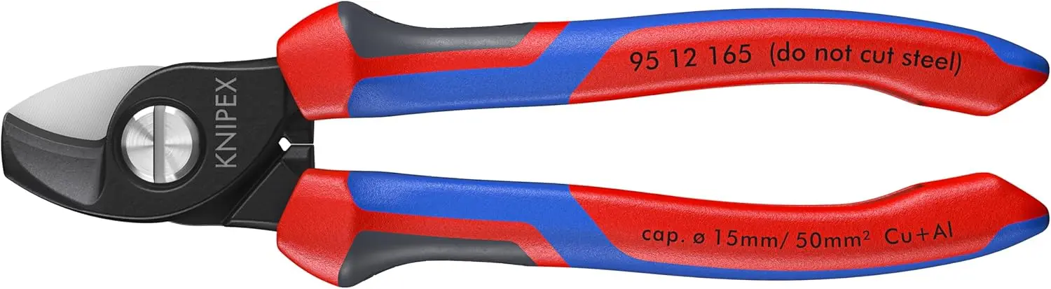 

Professional Comfort Grip Cable Shears, 165mm Cutting Capacity for Electrical Work