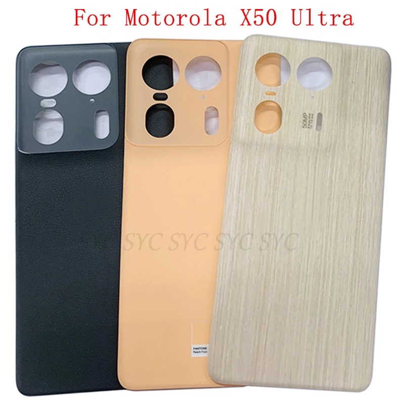 Back Cover Rear Door Case Housing For Motorola Moto X50 Ultra Battery Cover with Logo Repair Parts