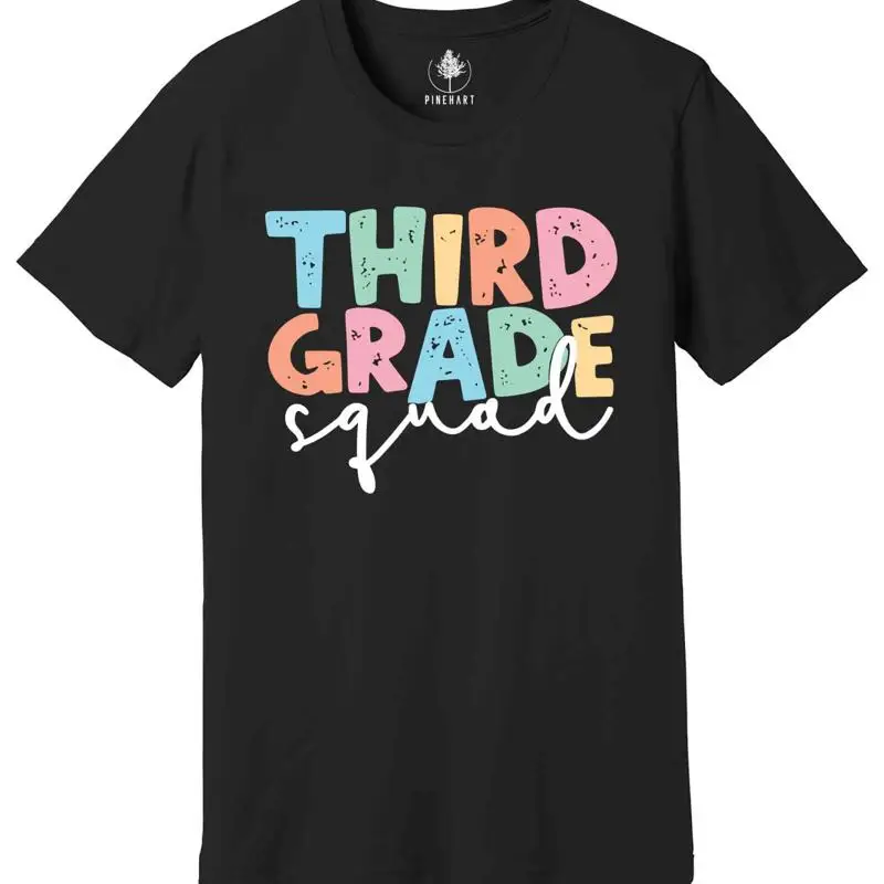 

Футболка «Отряд третьего класса», рубашка учителя третьего класса, рубашка «Снова в школу»