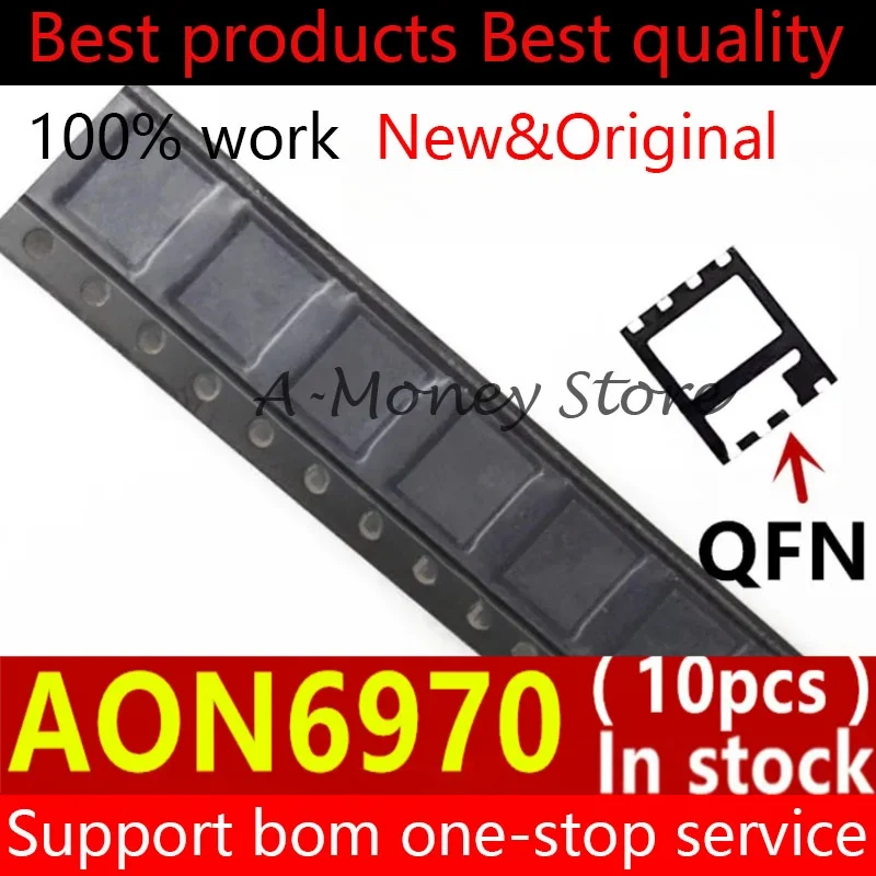 

(10pcs)6970 AON6970 AO6970 QFN-8