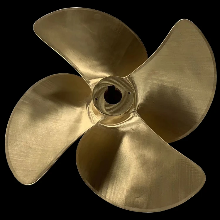BRAD High-Speed Copper Stern Thruster Industrial Marine Propeller with 5 Blades Gold for Boat/Ship New JIAPIN Customized Size