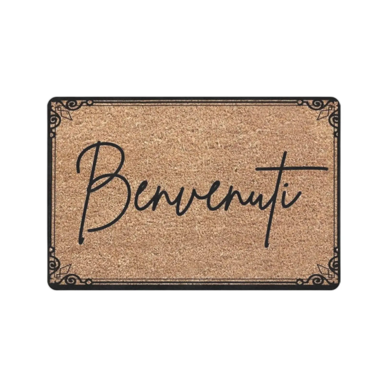 Benvenuti  Doormat Italian Door Mat Outdoor Welcome Housewarming Realtor Client Gift