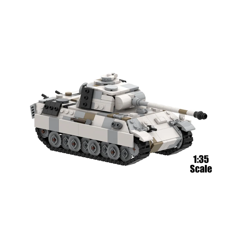 WW II Military Vehicle Weapon German Medium Tank 1:35 DIY Model Building Blocks Puzzle Education MOC Brick Toys of Birthday Gift