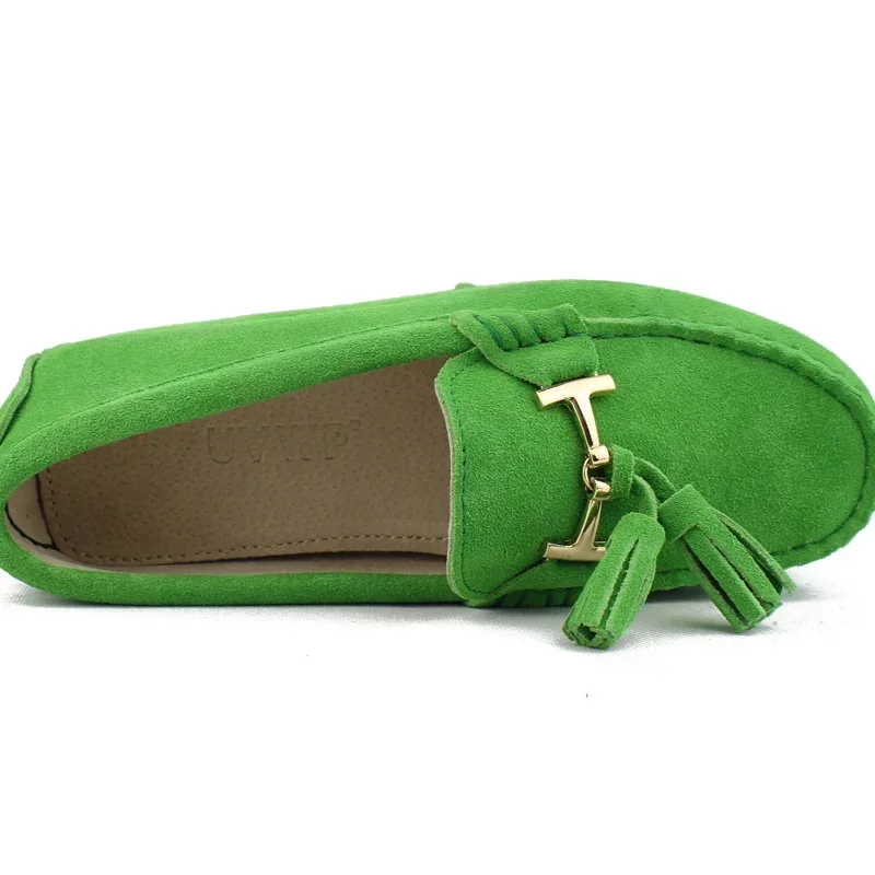2026 100% Genuine leather Women flats New Brand Handmade Women Casual leather shoes Leather Moccasin Fashion Lady Driving Shoes