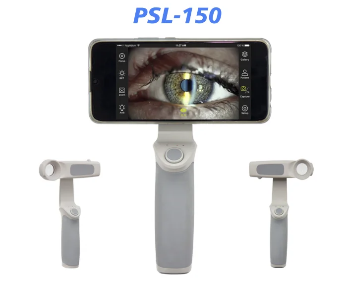 Gilras Ophthalmic Equipment 6.5X Magnification PSL-150 Portable Slit Lamp Price For Mobile Eye Screening Eye Anterior Checking