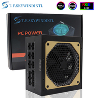 T.F.SKYWINDINTL NEW Gold 1000W Computer Full Modular Power Supply Medal  Active PFC ATX Support 3070/3080/3090 GPU Card