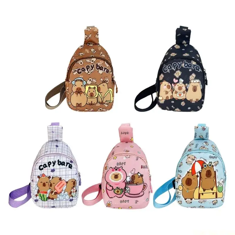 X90D Kids Slings Bag,Cartoon Kids Travel Bag Chest Bag,Kids Crossbody Bag Mini Backpack Daypack for Girls Boys Fannys Packs