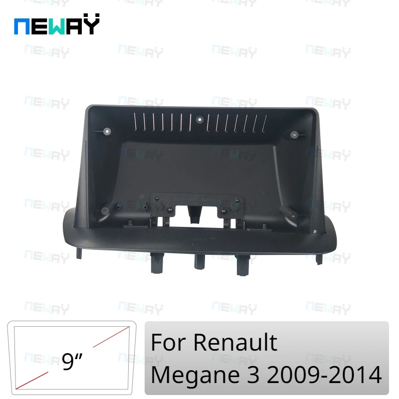 9 Cal dla Renault Megane 3 2009-2014 akcesoria do wnętrz zestaw montażowy panel powięzi ramka radia samochodowego