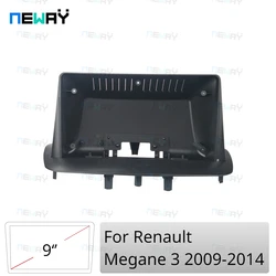 9 Cal dla Renault Megane 3 2009-2014 akcesoria do wnętrz zestaw montażowy panel powięzi ramka radia samochodowego