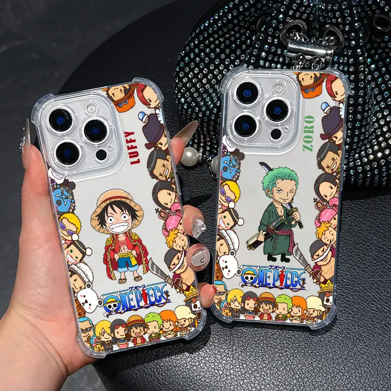 Case For Samsung Galaxy A17 A27 A37 A57 A07 A56 A26 A36 A06 A16 A55 A35 A25 A15 A05 A54 A52 A34 Cover Cartoon O-One Anime Pieces