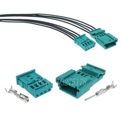 1 Set 4 Pin 968813-9 0-1452576-9 Car Tweeter Plug Auto Ambient Light Wire Harness Socket for BMW Automobile Accessories
