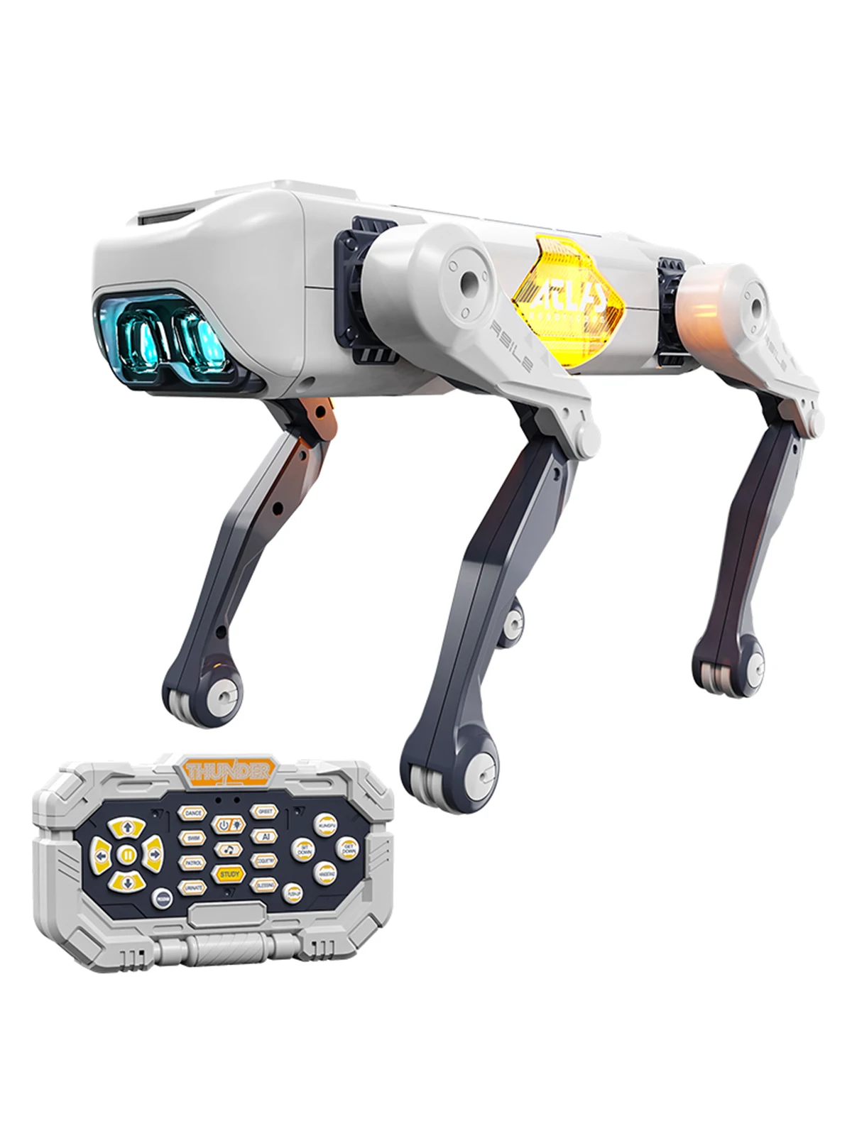 Intelligenter Roboterhund für Kinder, APP-Fernsteuerung, bionischer interaktiver Welpe mit LED-Licht & Musik, singendes und tanzendes elektronisches Haustierspielzeug als Geschenk