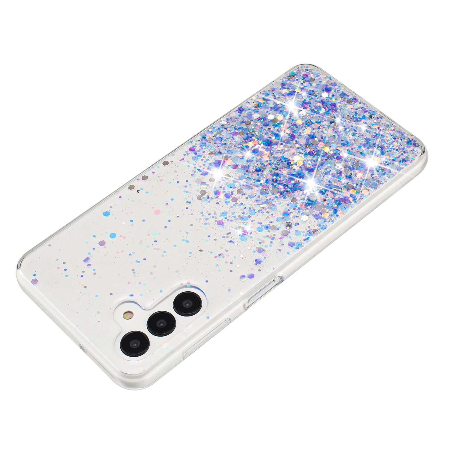 Luminous Sequins Glitter Case For Samsung Galaxy A55 A54 5G A34 A05S A15 A16 A56 S24 Ultra S23 S25, Shiny Bling Glow Dark Cover