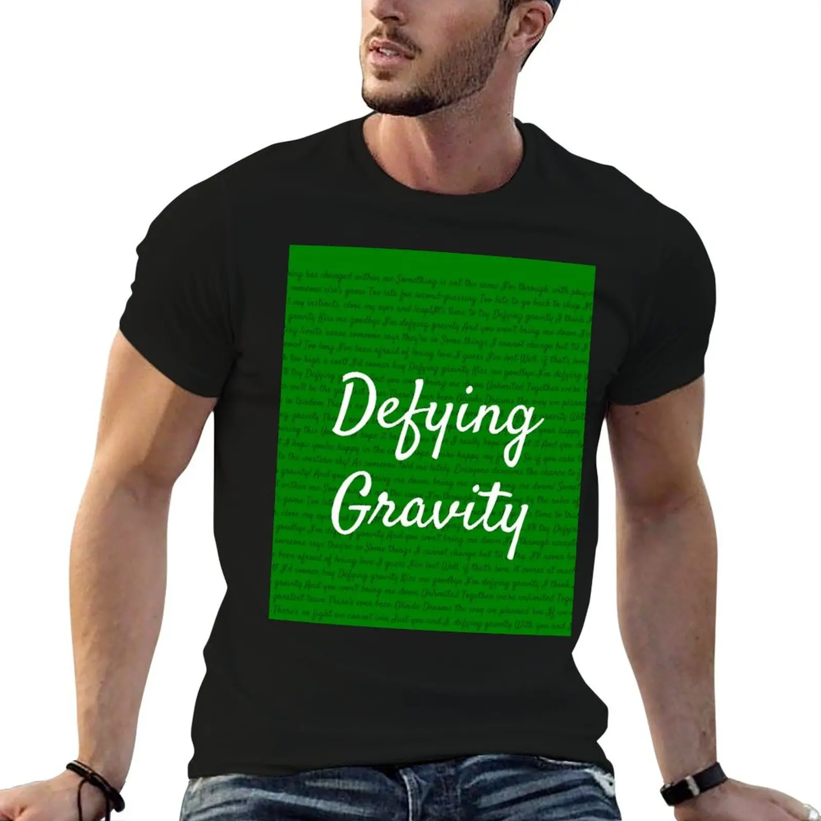 

Defying gravity T-Shirt man t shirt luxury t shirt man designer t shirts for man slim fit T-Shirt