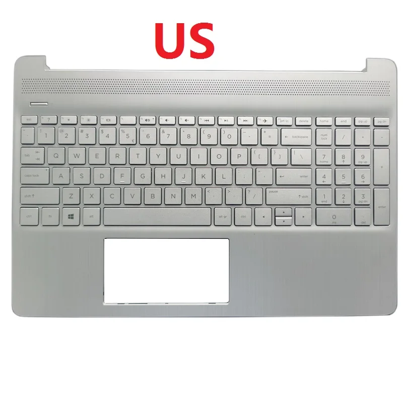 NEUE US/SP/Spanisch Laptop tastatur für HP 15T-DY 15-EF 15S-EQ TPN-Q222 Laptop Palmrest Ober Fall Silber Computer fall L60341-001