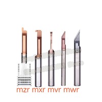 MXR MZR MVR Tungsten Steel Carbide Small Diameter Boring Cutter End Face Arc Anti-Seismic Stainless Steel Cutting Groove Tools