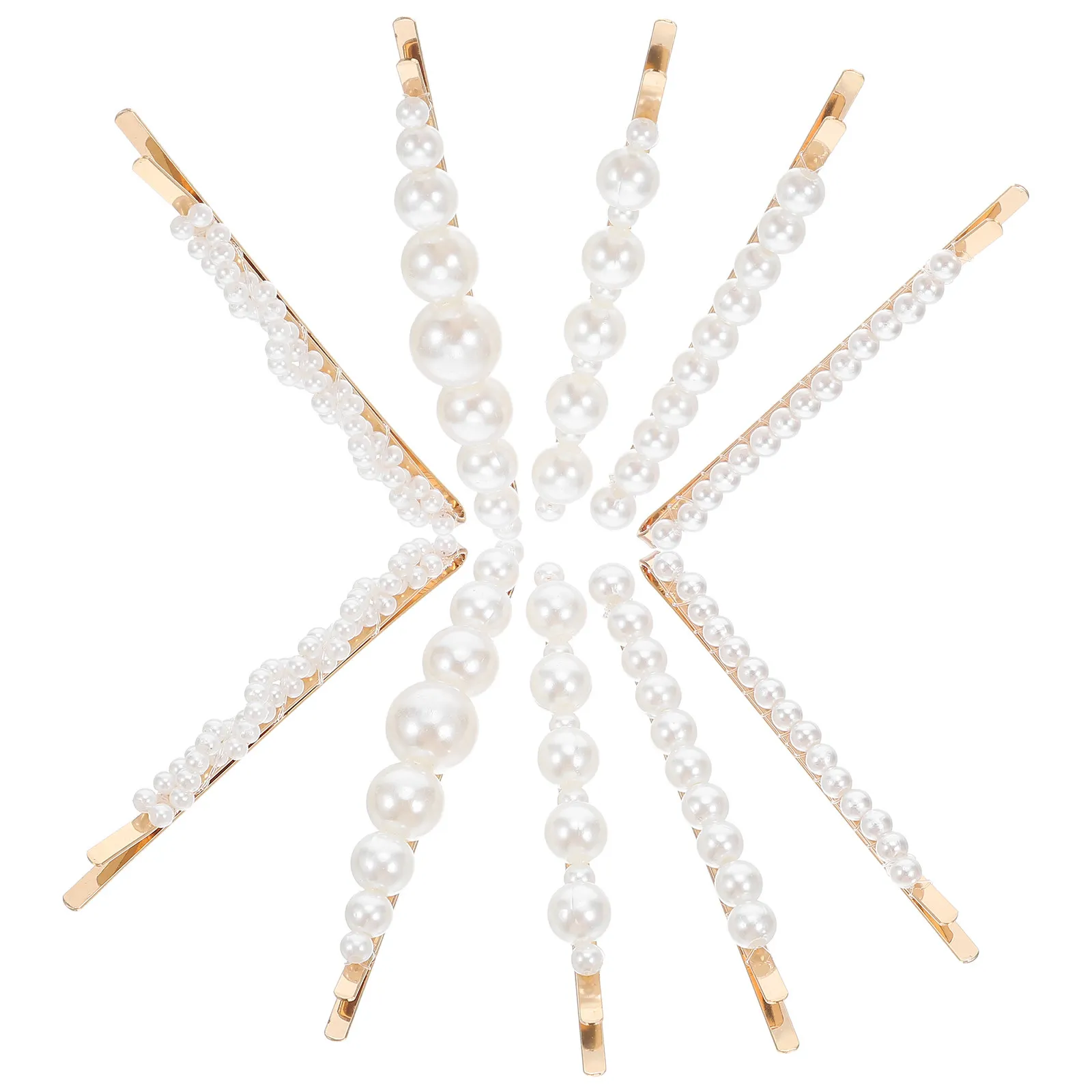 

10Pcs Pearl Hairpins Stylish Copper Bobby Pins Elegant Hair Clip Set for Party Banquet Hair Accessories Pearl Bobby Pin