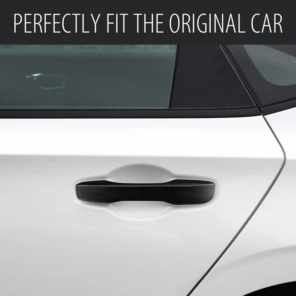 ⭐Genuine⭐ For Honda Civic 11th Gen 2022-2024 Carbon Fiber Style Door Handle Cover Trim With Keyless Entry Exterior Car Decor