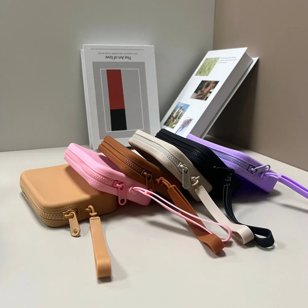 New Multifunction Rectangular Wallet Space Saving Waterproof Carrying Handbags Silicone Storage Bag Men