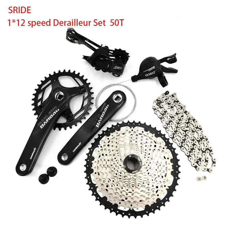 SRIDE 12-speed chain shifter set for mountain bike part  lever rear chain shifter free wheel