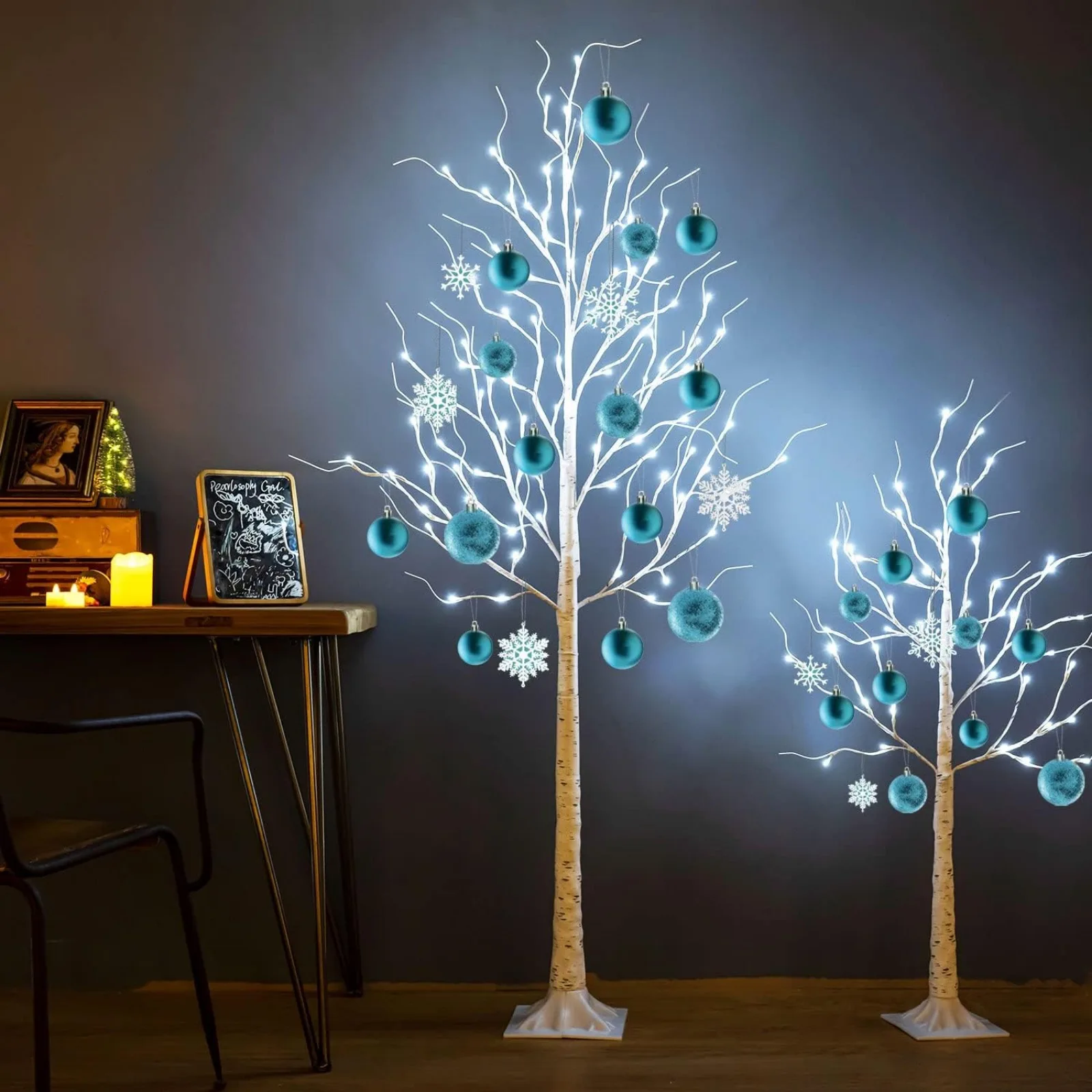 Imagem -06 - Lighted Birch Trees Lightsartificial Twig Tree Light Modos Temporizador para Natal Interior e Exterior 96led 6ft us