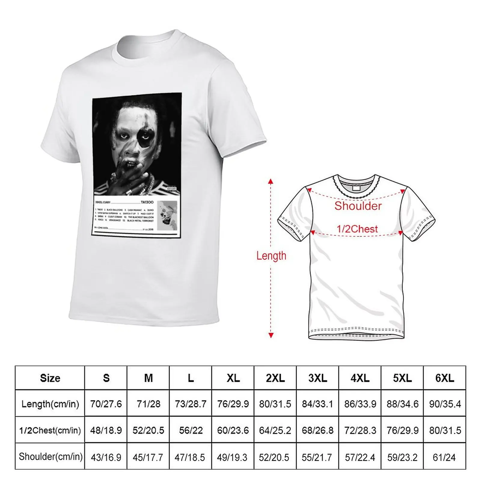 Denzel Curry, TA13OO Aesthetic T-Shirt mens graphic t shirts t shirts with prints T-Shirt