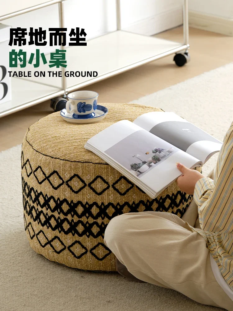 Nordic Marocco tessuto divano cuscino del sedile pedale soggiorno casa futon tappeto piedino rimovibile