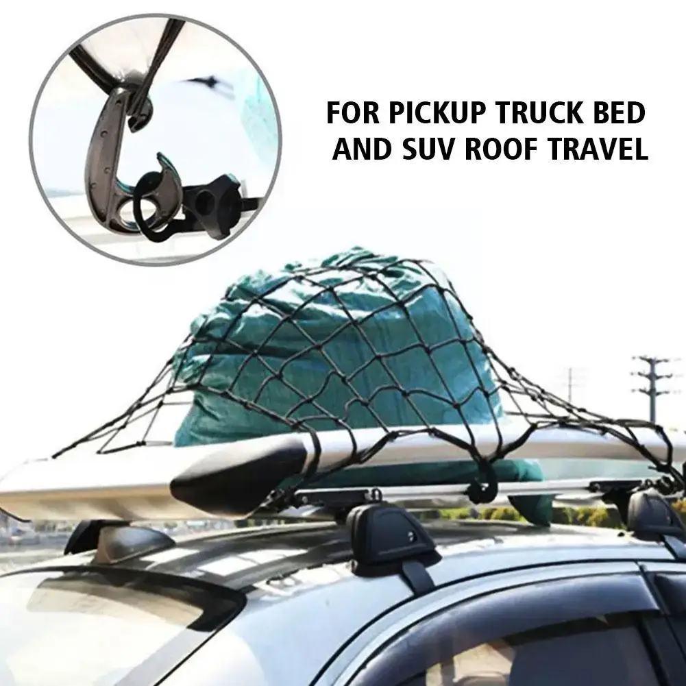 Car Roof Rack Luggage Cargo Net Grid Mesh Roof Rack Net Interior Ceiling Cargo For Pickup Truck Bed And Suv Roof Tr W2d5