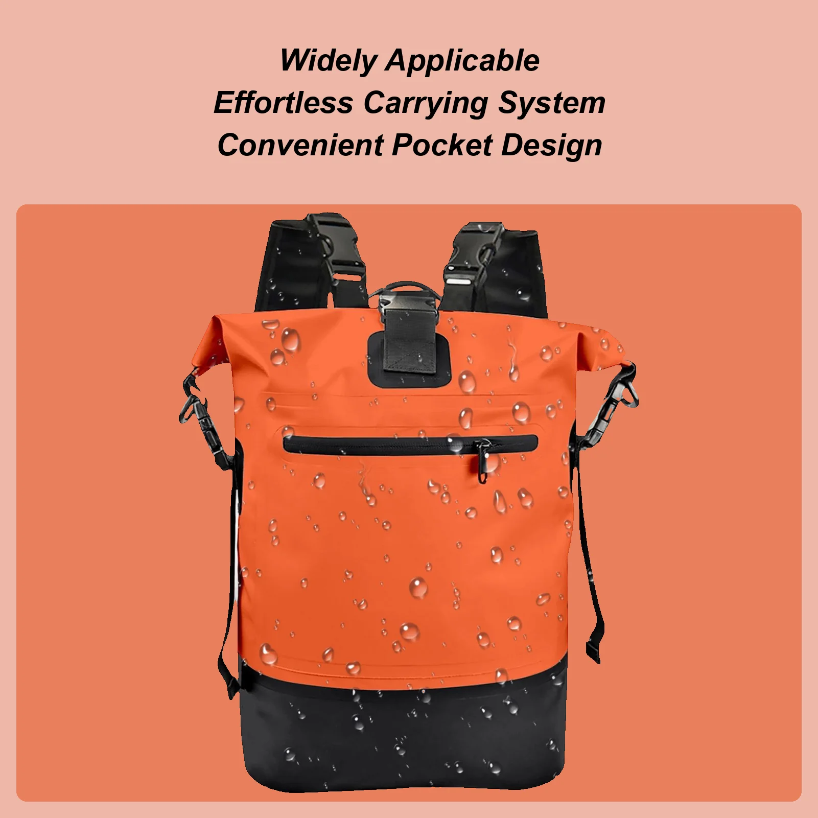 

Duffle Backpack 25L Roll Top Closure Outdoor Bag Camping Backpack For Men Hiking Camping Outdoor Mountaineering Trekking Beach