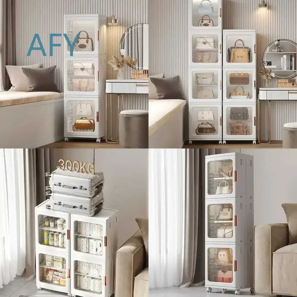 Postmodern Cabinet for Household Storage for Baby Closet for Children's Toys Snacks Easy Access Storage Cabinet for Living