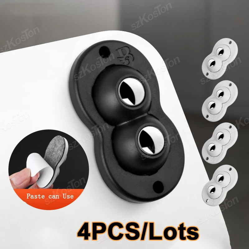 ล้อเฟอร์นิเจอร์ทั่วไป4ชิ้น/เซ็ตล้อหมุน360 ° ล้อเลื่อนเฟอร์นิเจอร์บ้านแบบ DIY เงียบสำหรับเก้าอี้สำนักงานโต๊ะกลิ้ง