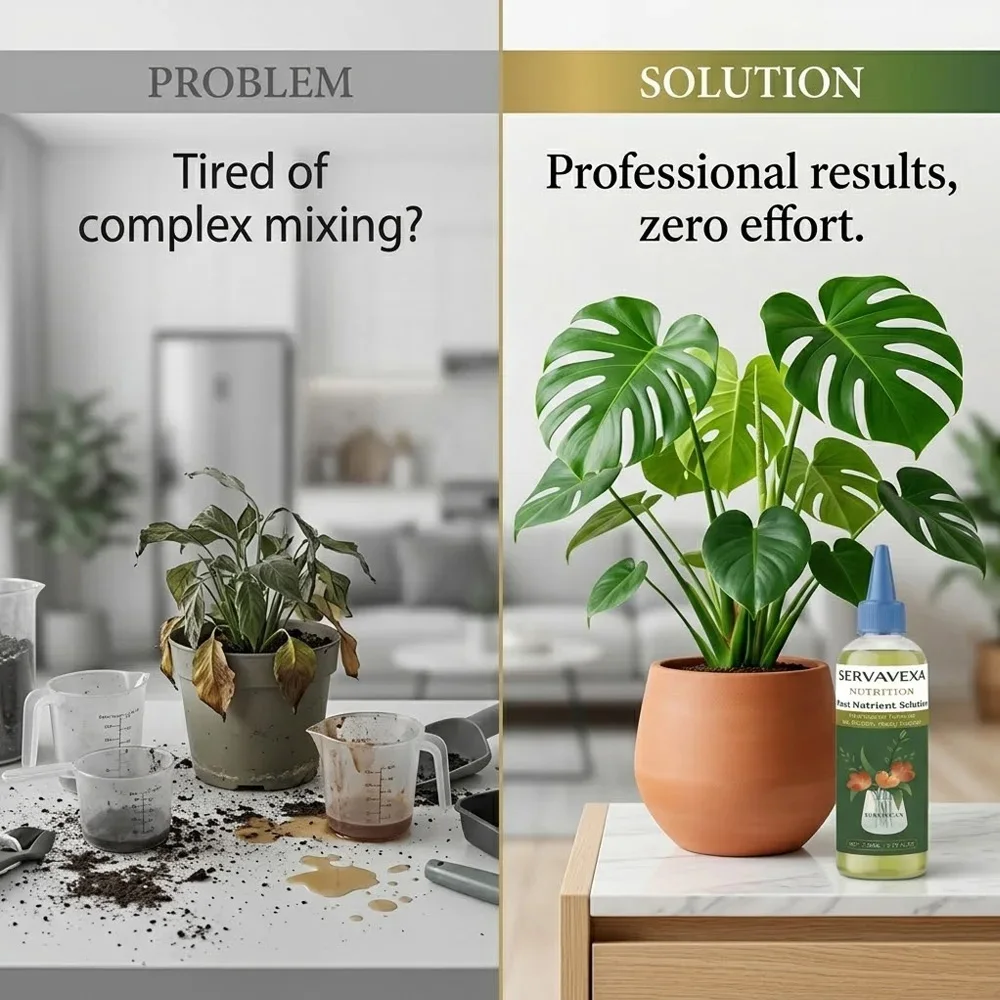 110ml Pflanzennährlösung Schnellwirkender Wurzelstimulator Flüssigdünger für Hydrokultur Blumen Indoor-Garten Wachstumsförderer SERLAVEXA – Detail 4