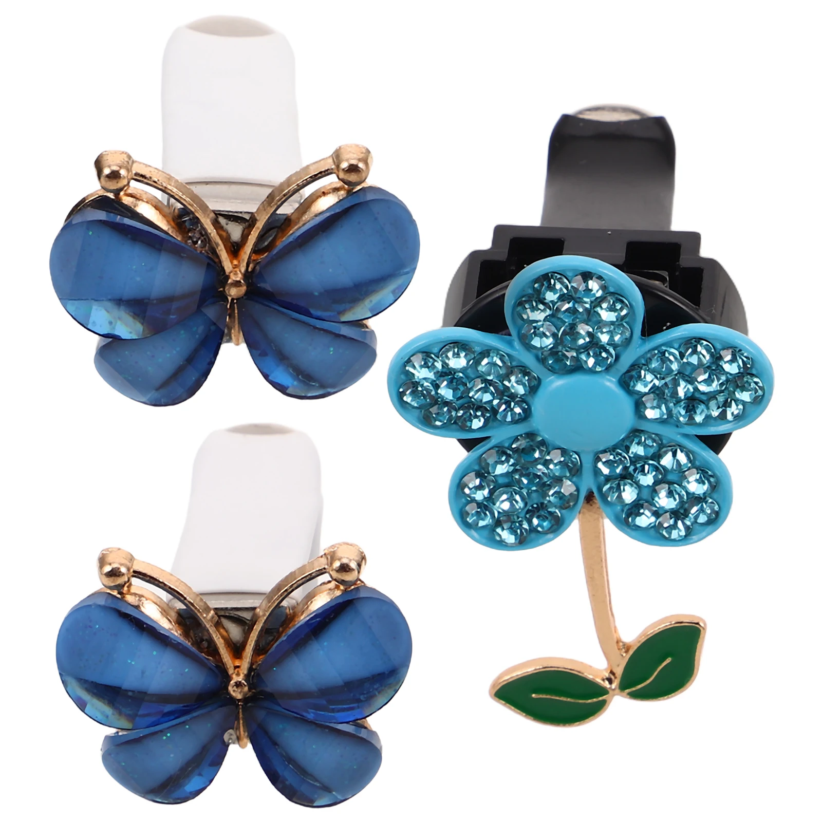 

Car Air Vent Clip Flower Accessories Rhinestone Elegant Stylish Fashion Girly Car Interior Decor Aesthetic Charm