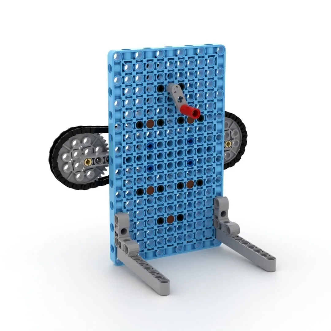 Small Engineer Building Blocks Toy Small Particle Technology Mechanical Gear Model Assembly Variable Chain Transmission Mechanis