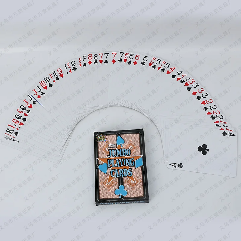 Novelty Poker Index  Pokers 4 times 18X12.5X2 Playing Card Poker for Board Game Gambling Magic Tricks Tools GYH