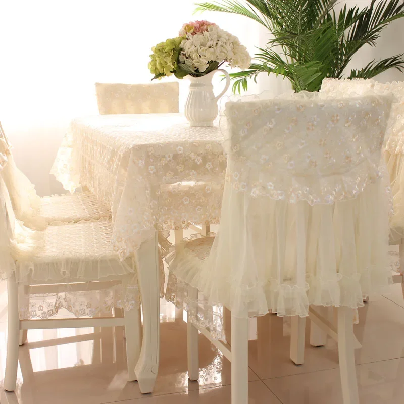 3 models simple and modern Pastoral Table, Cloth with Lace Cotton European style Rectangular Dinning Tablecloths Cover