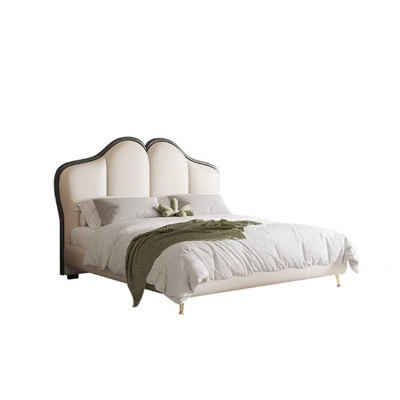 French cream wind 1.5 meters girl bed simple butterfly bed master bedroom double bed