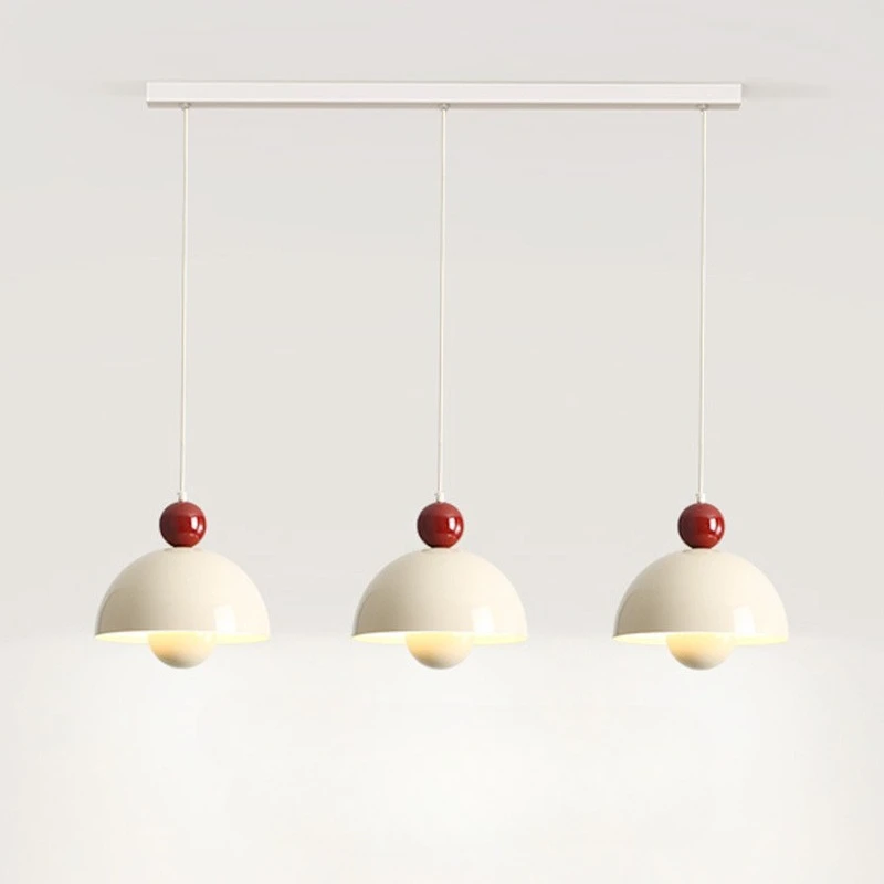 الفرنسية الحديد نصف دائرة زهرة برعم قلادة أضواء لامع كريم نمط مطعم غرفة المعيشة مقهى داخلي الثريا ديكور #2