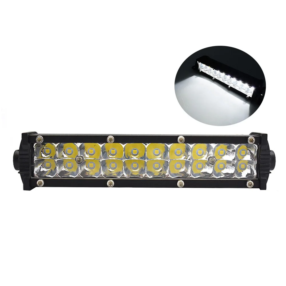 LED strip work light 60W 7 inch double row 20 beads off-road vehicle thin spotlight car truck auxiliary lighting