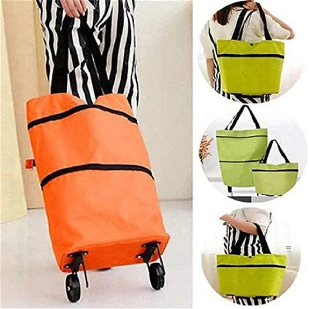 Small Pull Cart Portable Shopping Food Organizer Trolley Bag On Wheels Bags Folding Shopping Bags Buy Vegetables Bag Tug Package