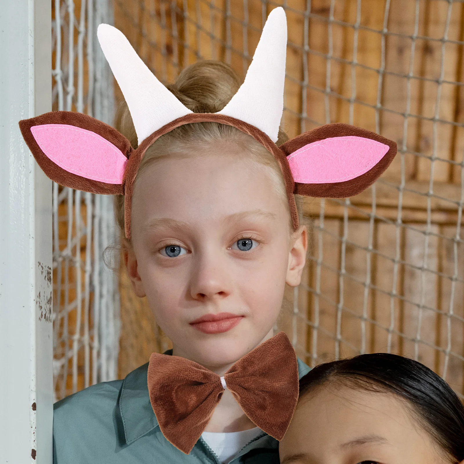 

1 Set Animal Headband Cosplay Tail And Bowtie Set Goat Costume Accessories for Cosplay Party goat horns