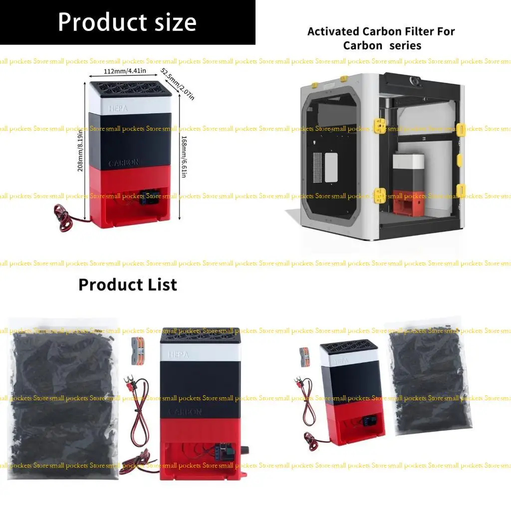 

Универсальный картридж воздушного фильтра с активированным углем R1WD для 3D-принтера X1C/P1P/P1S