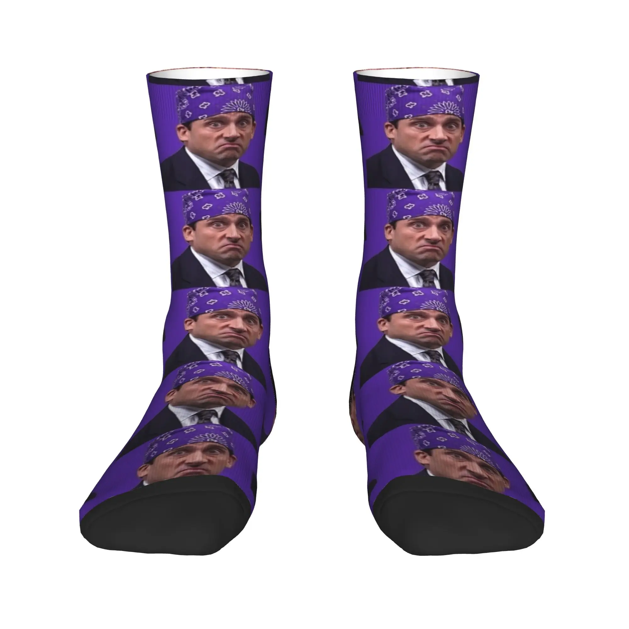 Prison Mike The Office Funny TV Show Socks Printed Stockings Anti Bacterial Men Socks Quality Autumn Modern Cycling Socks #2