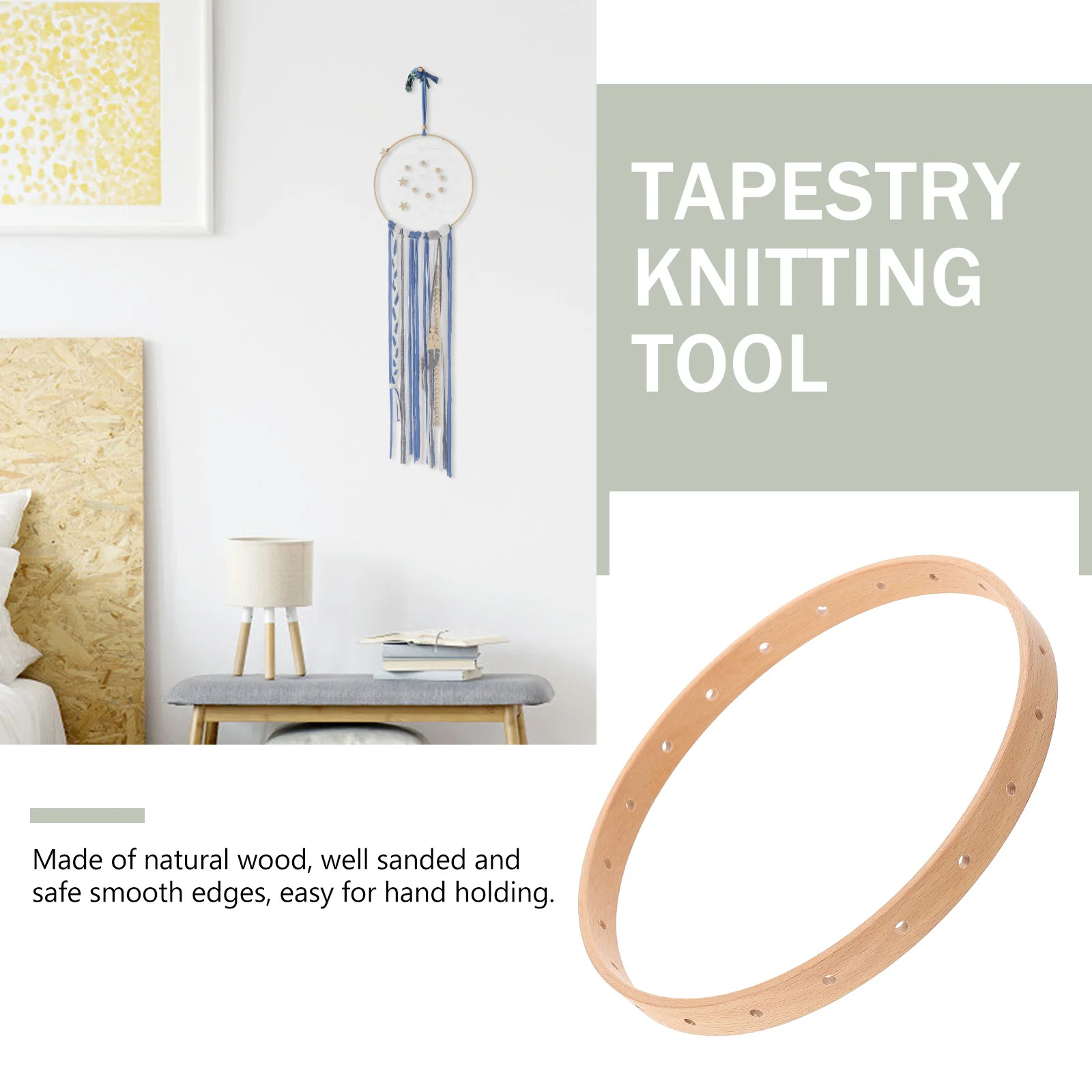 

1pc Bamboo Ring For Diy Handicraft Making Tool Dream Catcher Base Weaving Frame Wall Decor Craft Supply Handmade Ring