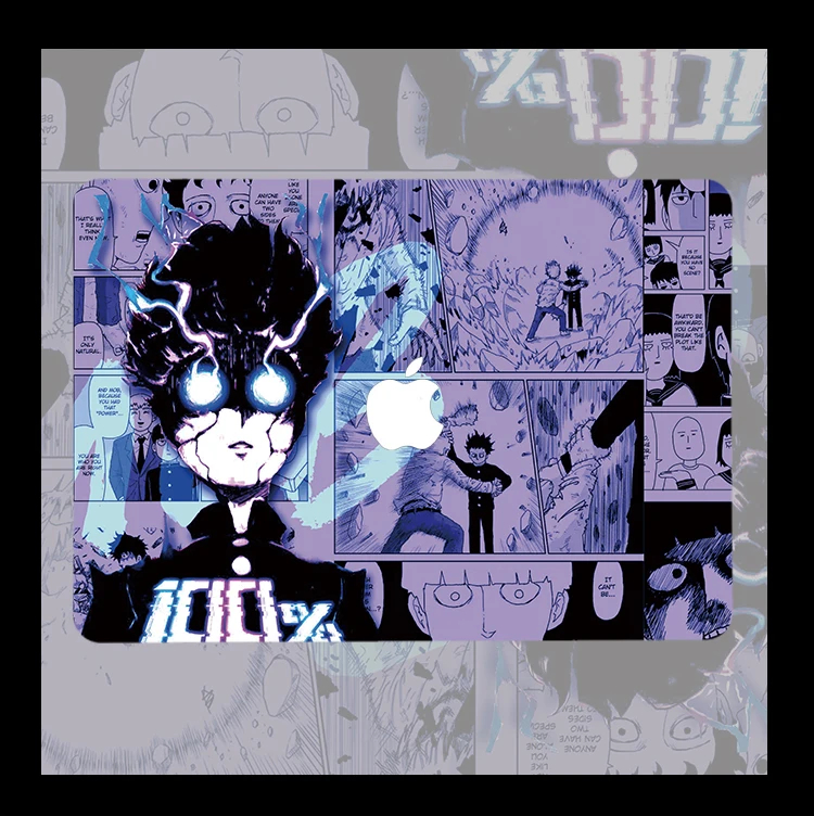 Mob Psycho 100 Anime Case for Macbook Air M2 13 M1 Pro 13 14 16 Mac Hard Shell Retina A2681 A2337 A2338 Laptop Accessories
