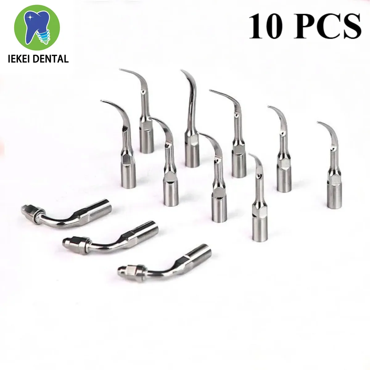 

10 шт., стоматологические эндодонтические эндодонтические наконечники для ультразвукового скалера E3 D E4D с алмазным покрытием, совместимые с EMS WOODPECKER