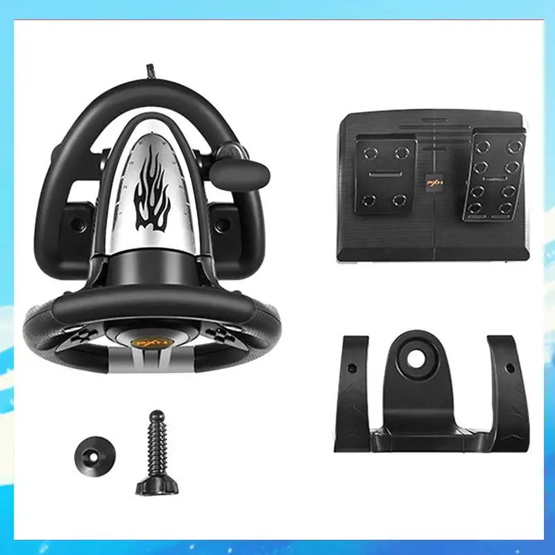 PXN V3II Pedal de volante para juegos controlador de juego de carreras de vibración para uno para PC para PS3 PS4 para n-switch-[A49T]