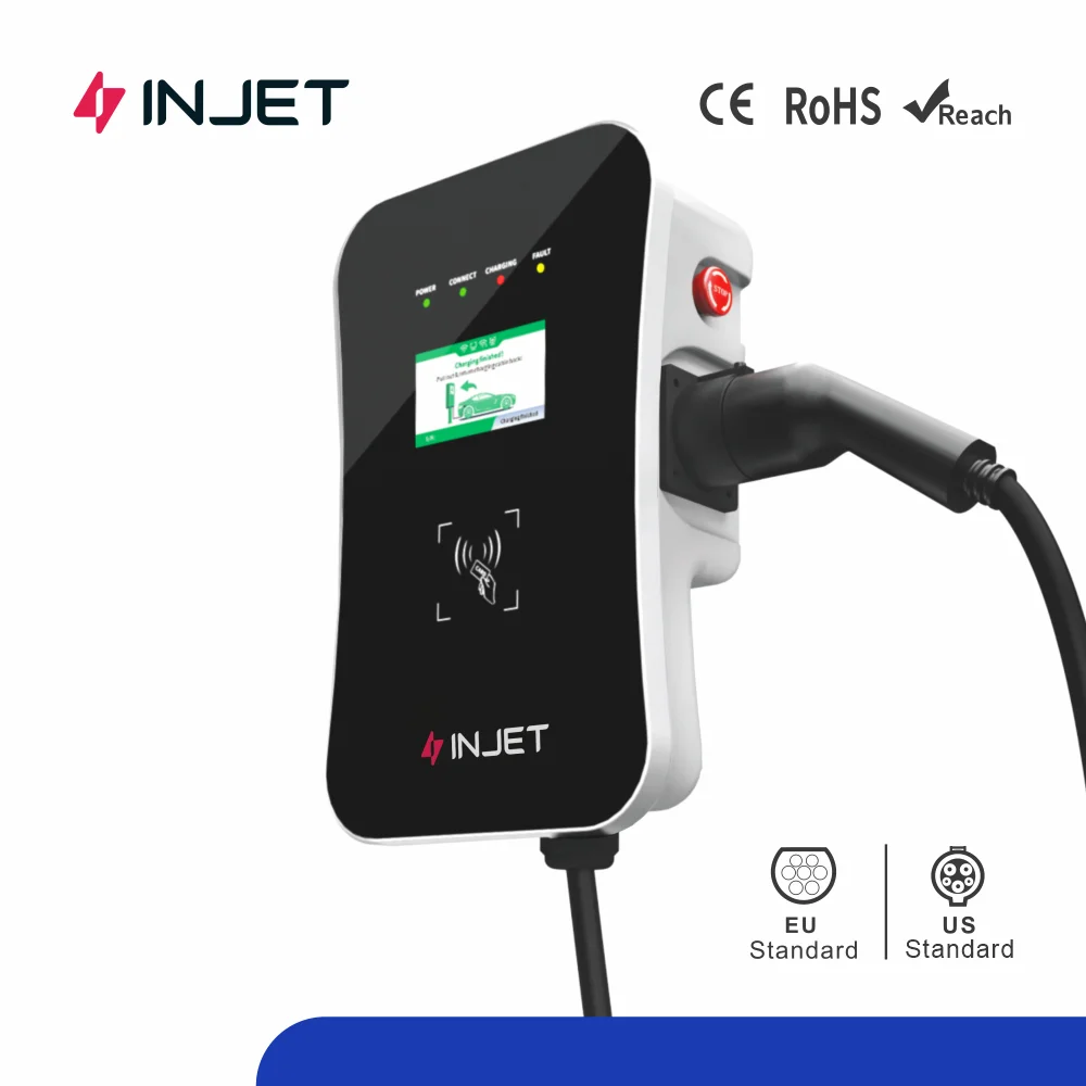 11kw 22kw ev wall charger 7kw 16 32 amp uk type 2 home auto vehicle electric car charger ev charging station