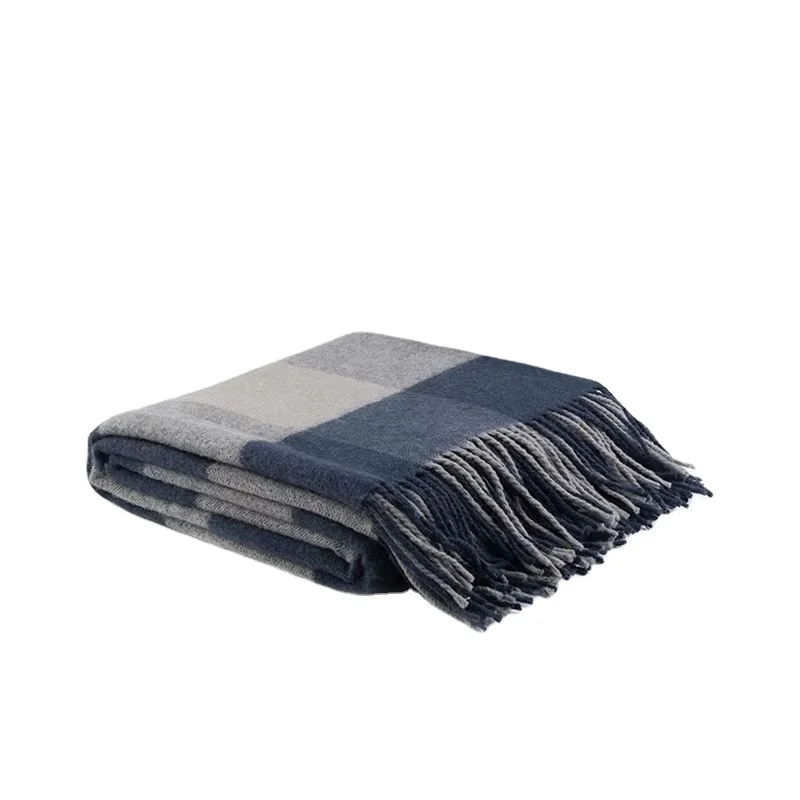

India Xizang Men's and Women's Shawls 30% Wool 70% Bamboo Blanket
