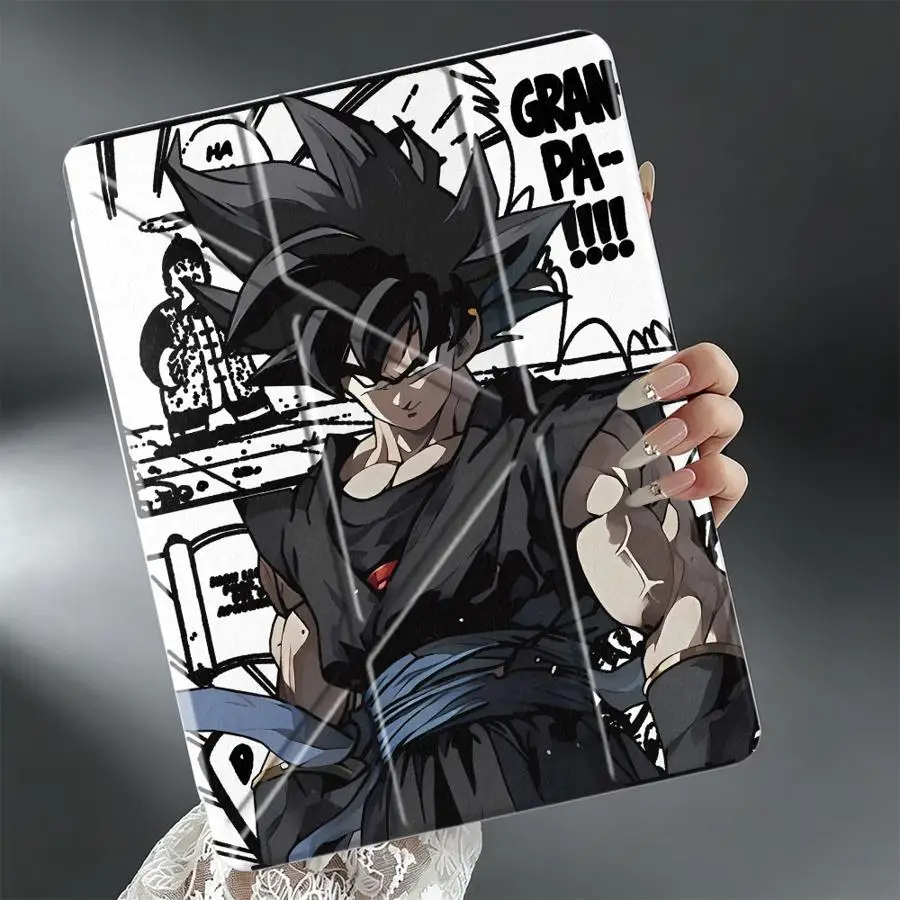 Popular Anime Dragon Ball Goku With Pen Slot Cover Tablet Case For iPad 9th 10th Gen 12th Pro 13 2025 2026 Air 8 M2 M3 3 11th